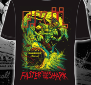 F.K.Ü - T-SHIRT, FASTER THAN THE SHARK
