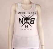 NICKE BORG - LADY TOP, SKULL LOGO